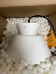 Justice Design CER-6420-BIS-MBLK-BKCD Radiance Pendant, Matte Black Ceramic Shad. Fixed Price $183.99.