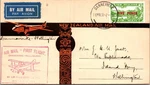 1932 Dannevirke New Zealand Airmail First Flight Cover Island Bay Wellington. Fixed Price $225.00.
