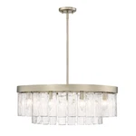 Golden Lighting Ciara Chandelier, White Gold/water 1768-9WG-HWG. Fixed Price $597.99.