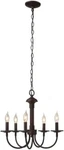 Hampton Bay 5-LIGHT Oil Rubbed Bronze Candle Chandelier 1005 605 223. Fixed Price $30.76.