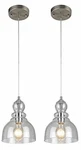 Westinghouse 1-LIGHT Mini Pendant Clear Seeded Glass, Brushed Nickel FINISH-2 Pk. Fixed Price $78.32.