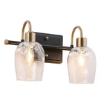 Kichler Arkle 14 2-LIGHT Black Vanity 45945BK Wall Mount Bathroom. Fixed Price $120.00.