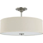 Progress Lighting P350168 Inspire 18"W Semi-flush Drum Nickel. Fixed Price $119.99.