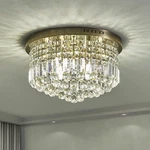 Saint Mossi 9 Modern Crystal Raindrop Chandelier Lighting Flush Mount Led. Fixed Price $144.78.
