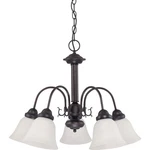 Nuvo Ballerina 5 Light 24" Chandelier W/ Frosted White Glass 60-3141. Fixed Price $193.99.