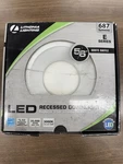 Lithonia Lighting Recessed Downlight 5/6" White Baffle Series 687 Lumens. Fixed Price $22.55.