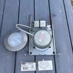 Vintage -recessed Shower Ceiling Fixture Progress Lighting P6916-TG Satin. Fixed Price $39.95.