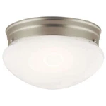 Kichler 209 Nickel Ceiling Space 2-LIGHT Flush Mount Indoor Fixture. Fixed Price $29.99.