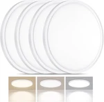 Pack 24W Led Flush Mount Ceiling Light Ultra Thin Round White 3000K/4000/6500K. Fixed Price $37.89.