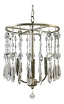 Capital Lighting Juliette 4-LIGHT 1-TIER White Gold Crystal Chandelier 312141WG. Fixed Price $225.00.