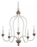 5-LIGHT Country Coastal Farmhouse Chandelier Resin Hardwired Ambient White. Fixed Price $195.97.