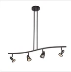 Trans Globe W-466ROB Four Light Wave Track Rubbed Oil Bronze No BULBS(MS286). Fixed Price $39.00.