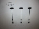 Hukoro 1-LIGHT Kitchen Island Teardrop Clear Glass Pendant With Black Finish 3PK. Fixed Price $56.95.