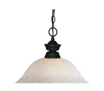 Z-lite Pendant Lights 1 -light Matte Black Glass Dome Hanging. Fixed Price $107.99.