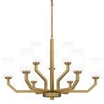Quoizel CVR5034 Cavalier 9 Light 35"W Pillar Candle Chandelier - Brass. Fixed Price $519.99.