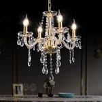 Malosa Small Gold Crystal Chandeliers,classic 4 Lights Mini Chandelier,antiqu.... Fixed Price $124.68.