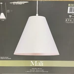 Canarm IPL730B01WH Mali Matte White Cone Pendant Light Simple Elegant Modern. Fixed Price $40.00.