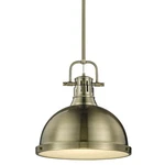 Golden Lighting Duncan 3604-L-AB-AB 14" Pendant Aged Brass. Fixed Price $39.95.