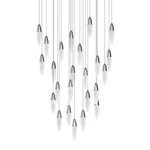 Sonneman 4166 Sultana 37"W Multi Light Pendant - Chrome. Fixed Price $14630.00.