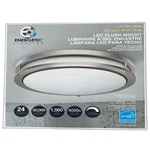 Bnib 14 Energetic Flush Mount Frosted Glass White Silver Led Ceiling Light. Fixed Price $19.00.