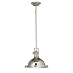 New In Box Kichler 2665PN Hatteras Bay 1-LIGHT 11.75" Pendant Polished Nickel. Fixed Price $106.80.