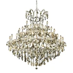 Elegant Theresa 41-LT 52" Royal Chandelier, Chrome/smoke 2800G52C-GT-RC. Fixed Price $5342.00.