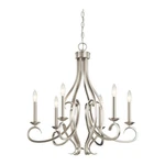 Kichler 52240NI - Ania Light 26" Brushed Nickel Dimmable Chandelier. Fixed Price $109.99.