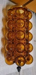 Rare Nemo 1972 Amber Bubble Glass Light Fixture Beautiful 12" Long. Fixed Price $162.83.