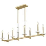 Z-lite 3045-8L-MGLD Kaden Linear Chandelier Ceiling Light Modern Gold. Fixed Price $986.00.