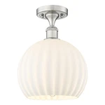 Innovations Lighting 516-1C-13-10 White Venetian Semi-flush Nickel. Fixed Price $259.60.