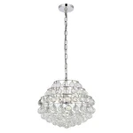 Elegant Lighting Savannah 16" Contemporary Iron And Crystal Pendant Chrome. Fixed Price $189.91.