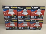 (6) Halo 4" Led Gimbal Adjustable High Lumen Recessed Lights, 5CCT, White. Fixed Price $59.99.