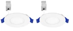 Maxxima 3 In. Slim Recessed Led Downlight, Canless (2-PACK) 2700K-5000K. Fixed Price $19.99.