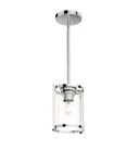 Hunter Astwood 1-LIGHT Mini Pendant Polished Nickel, Model 19004. Fixed Price $74.95.
