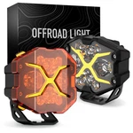 Novsight 4 Inch Led Pod Offroad Lights Super Bright With Amber White Lamp&cover. Fixed Price $101.99.