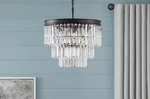 Home Decorators Collection North Falls 5-LIGHT Black Tiered Pendant. Fixed Price $155.35.