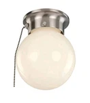 Trans Globe Lighting 3606P 1 Flush Mount Pull Chain - White. Fixed Price $17.00.