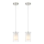 Modern Glass Pendant 2 Pack, Adjustable Hanging Lighting Kitche.... Fixed Price $106.48.