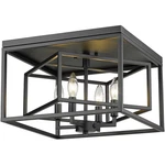 Z-lite 457F-MB Euclid Light 15 Inch Matte Black Flush Mount Ceiling. Fixed Price $296.00.