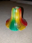 Toltec Lighting Elegante Mini Pendant 8" X 6.5" Mardi Gras Glass Shade Rare. Fixed Price $49.99.
