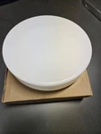 New Box Liteco Round 11 In. White Flush Mount Ceiling Light Fixture Bulbs Incl. Fixed Price $15.00.