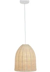 Elegant Designs 12 In. Natural Coastal Dome Rattan Pendant Light. Fixed Price $24.99.