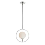 ET2 Lighting Revolution 1-LIGHT Mini Pendant Polished Nickel E12519-92PN. Fixed Price $69.99.