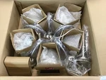 Nuvo 60-3290 Ballerina 5 Light Led Brushed Nickel Frosted Glass Chandelier. Fixed Price $71.50.