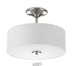 Progress-inspire Collection 17-WATT Brushed Nickel,integratedledsemi Flush-mount. Fixed Price $69.99.