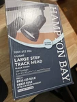 Hampton Bay Large Step Track Head 1004 612 984 - Black Finish. Fixed Price $5.00.