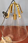 Trendy Lighting 1-LIGHT Hanging Pendant Aged Brass Clear Glass E26 13"W H162701L. Fixed Price $17.00.