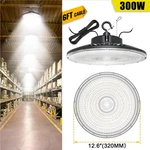 300W Led High Bay Lighting Fixture 5000K Ufo Workshop Garage Gym Ceiling Lights. Fixed Price $127.59.
