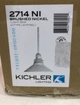 Kichler 2714NI Grenoble 1-LIGHT Brushed Nickel Mini Pendant. Fixed Price $79.99.