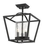 Golden Lighting-mercer 12 In. 3-LIGHT Matte Black Semi-flush Mount. Fixed Price $152.99.